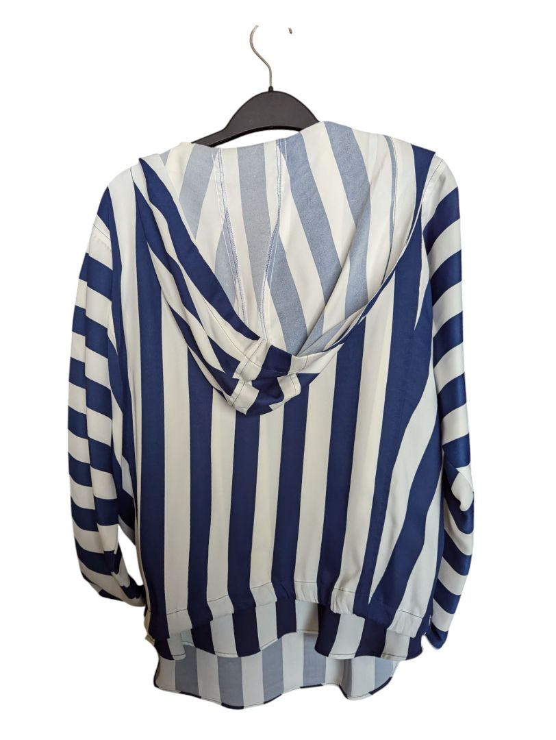 Blue Lined Hooded Jacket Weekend Size S