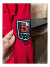 Red Demin Jacket with Graphics Tricotto Size S