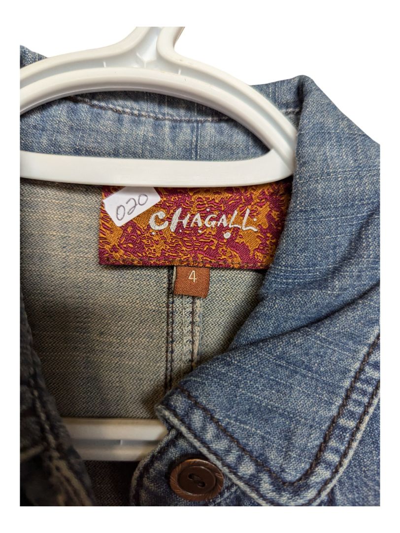 Blue Demin Short Sleeves Chagall Size 4