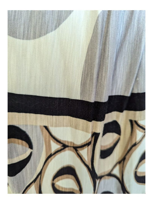 Brown and Black Circle Patterened Shirt Nueva Size 4