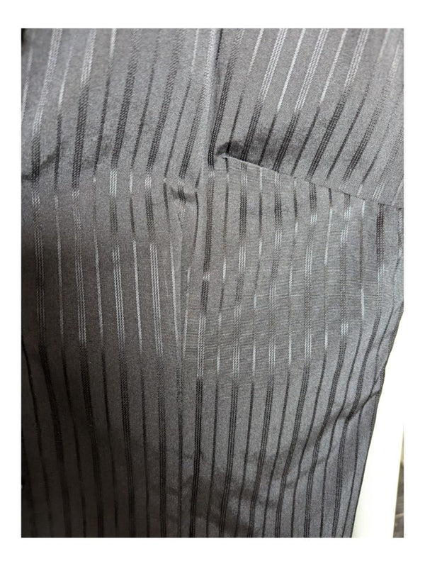 Grey Lined Patterened No-Sleeves (Butterfly Tag)