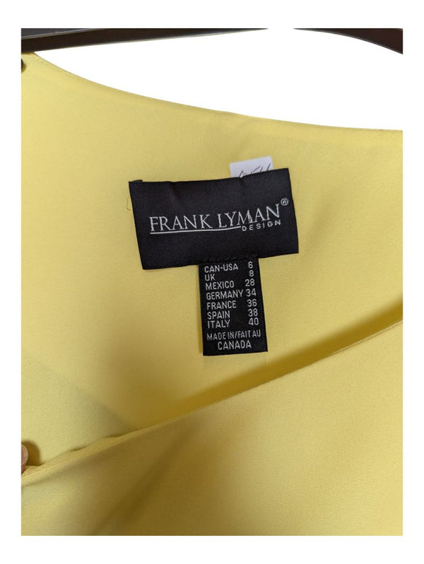 Light Yellow Shirt Frank Lyman Size 6