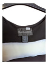 Black Off Shoulder Shirt with White Strip Frank Lyman Size 4