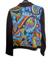 Colour Abstract Pattern Black Jacket Dolcezza