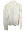 Pearl White Leather Jacket Danier Size S