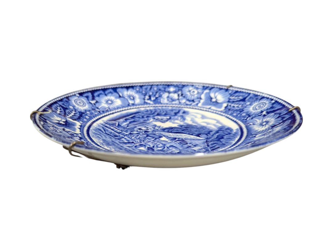 Midwinter England Rural Plate Blue and White