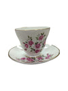 Crown Trent Rose Pattern Fine Bone China Teacup Set (2 pieces)