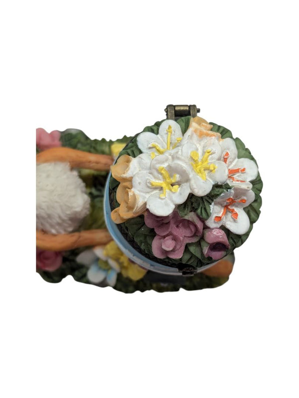 Vintage Easter Bunny Pulling Wagon