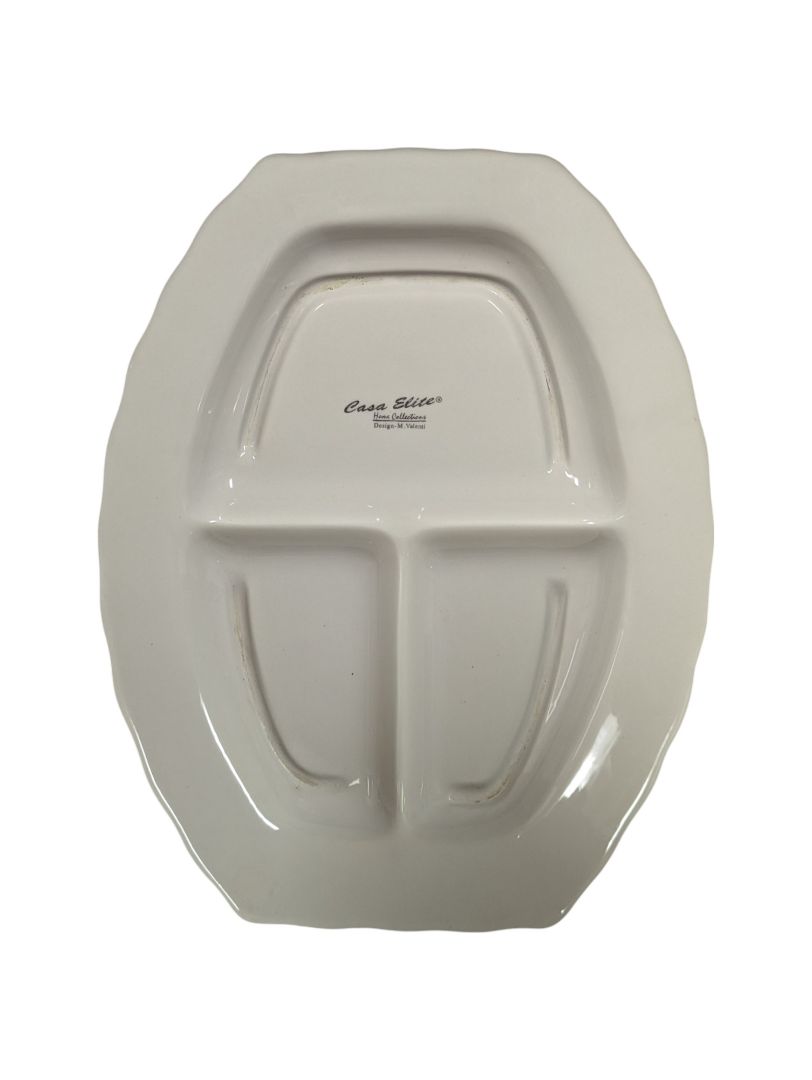 Casa Elite Fruit Pattern Ceramic Serving Tray