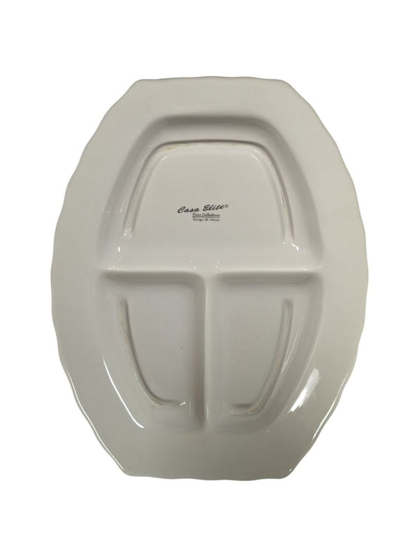 Casa Elite Fruit Pattern Ceramic Serving Tray