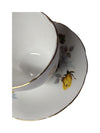 Delphine Fine Bone China Yellow Rose Teacup Set (2 peices)