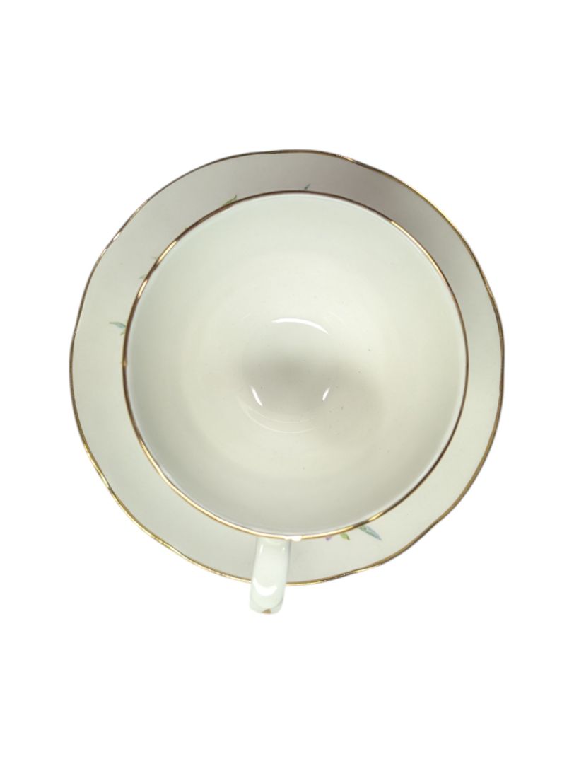 Delphine Fine Bone China Yellow Rose Teacup Set (2 peices)