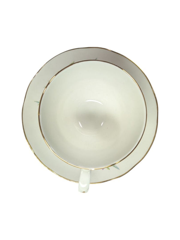 Delphine Fine Bone China Yellow Rose Teacup Set (2 peices)