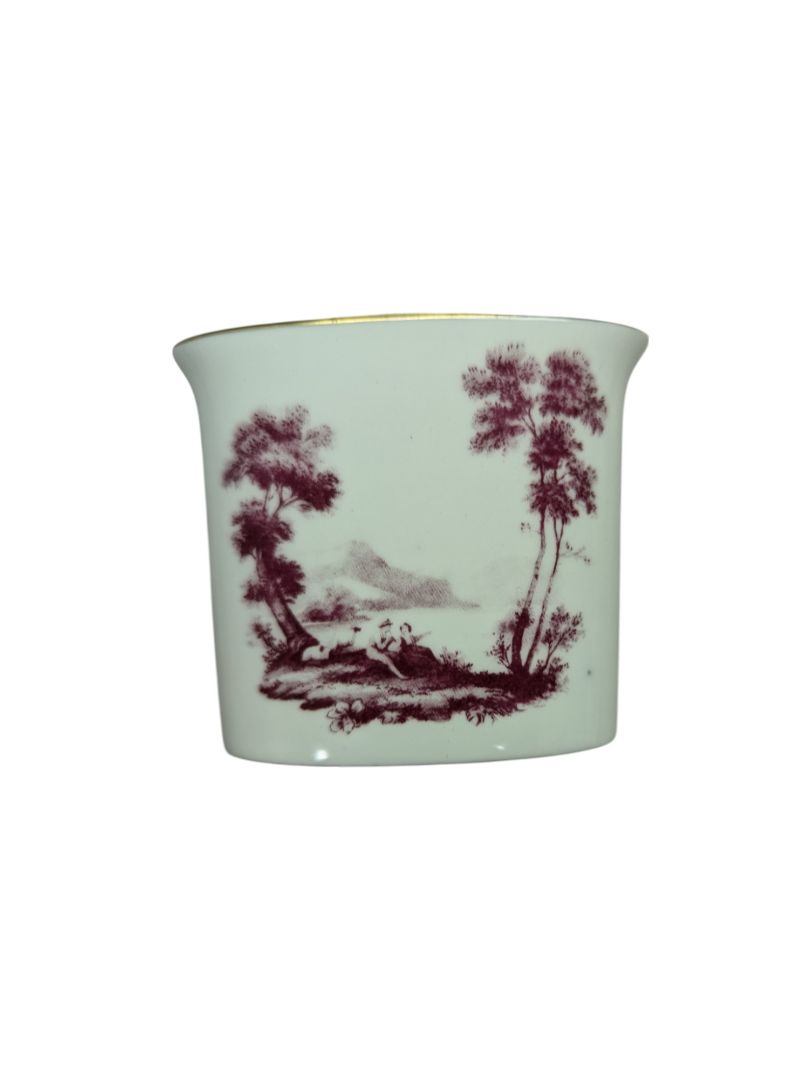 Royal Worcester Fine Bone China Toothpick Holder & Saucer Vase Dish Set (2 pieces)