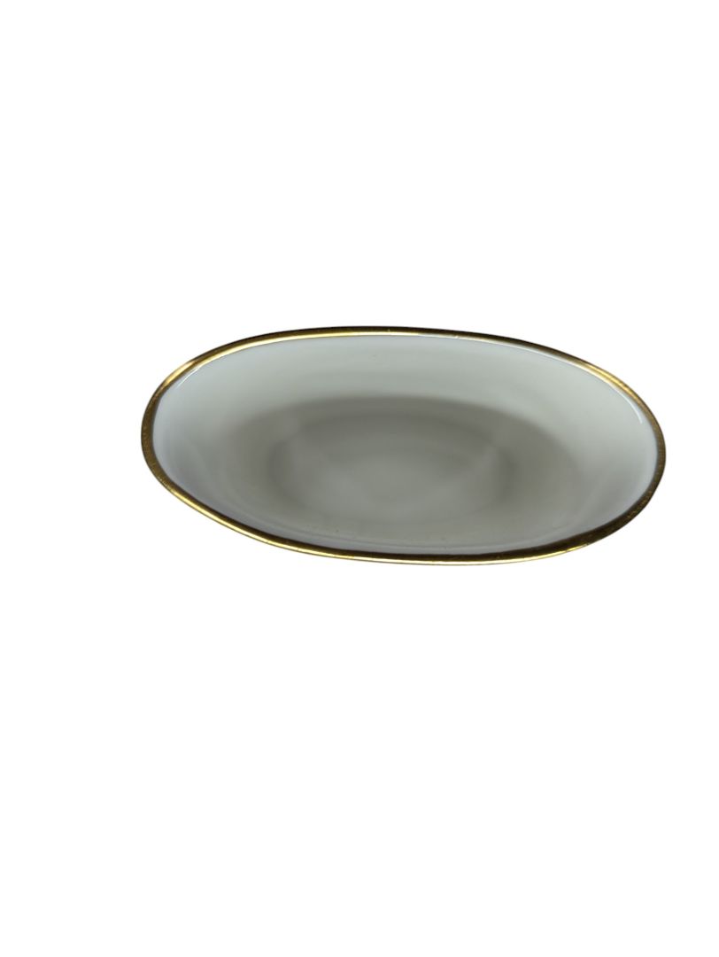Royal Worcester Fine Bone China Toothpick Holder & Saucer Vase Dish Set (2 pieces)