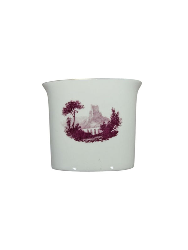 Royal Worcester Fine Bone China Toothpick Holder & Saucer Vase Dish Set (2 pieces)