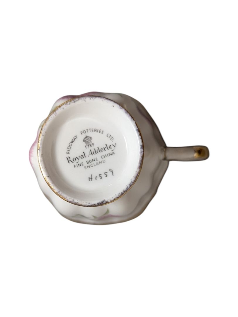 Royal Adderley Fine Bone China Golden Lined Cup