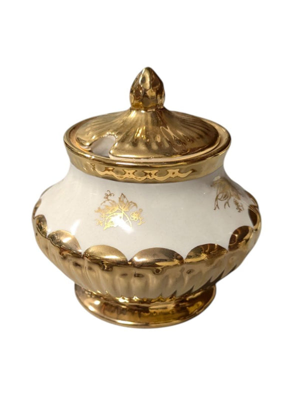 Crowe Devon Golden Colour Mustard Pot