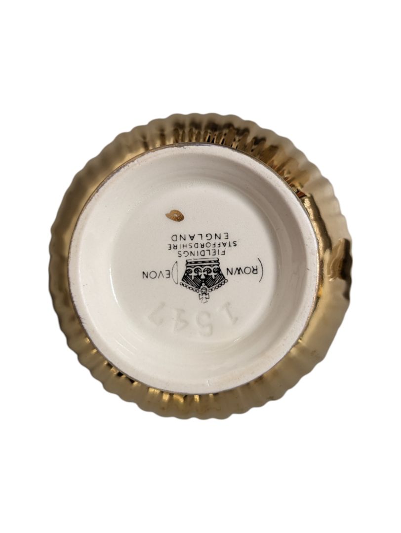 Crowe Devon Golden Colour Mustard Pot