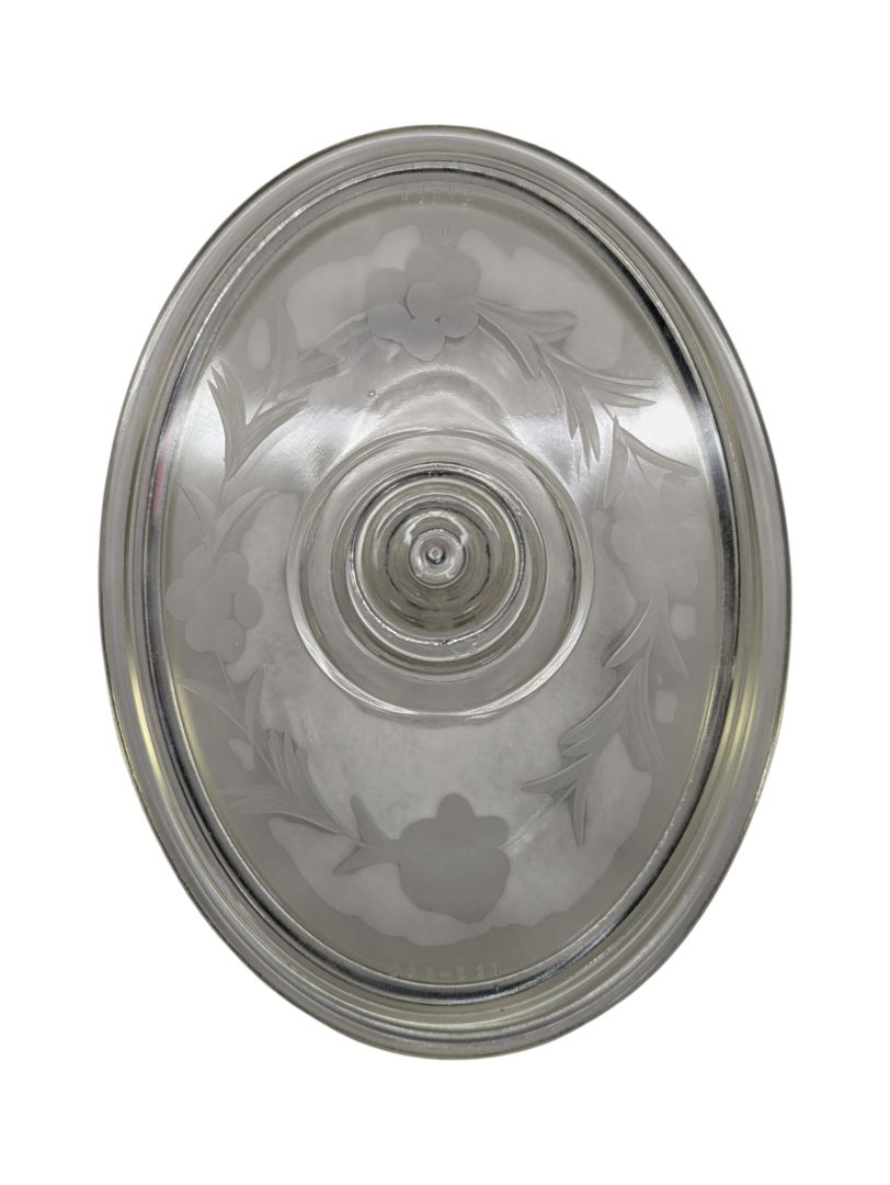 Vintage Glass Dish with Lid
