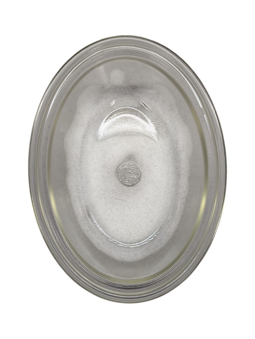 Vintage Glass Dish with Lid