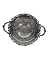 EP Copper Round Serving Tray with Handles