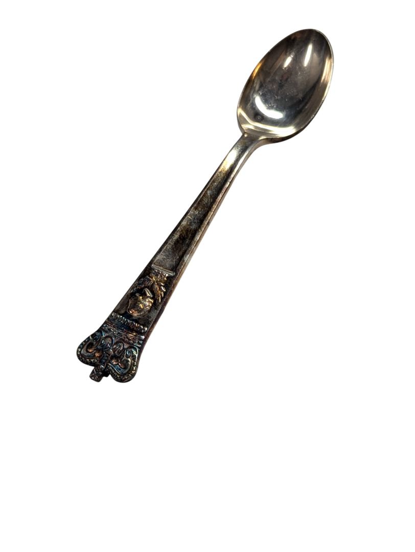 Sliver Spoon with Crown Decorations