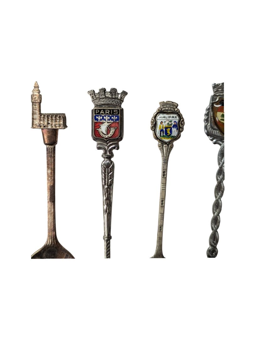 Vintage Teaspoons (locations, set of 5)