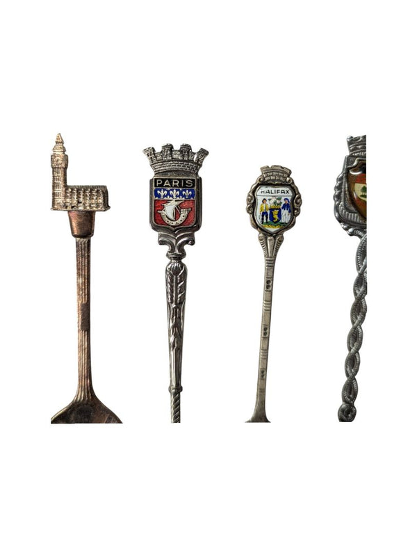 Vintage Teaspoons (locations, set of 5)