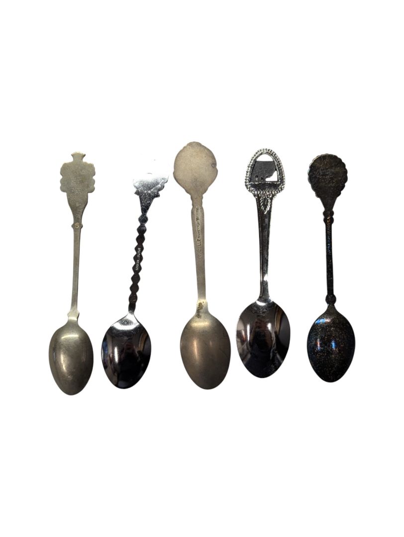 Vintage Teaspoons (locations, set of 5)