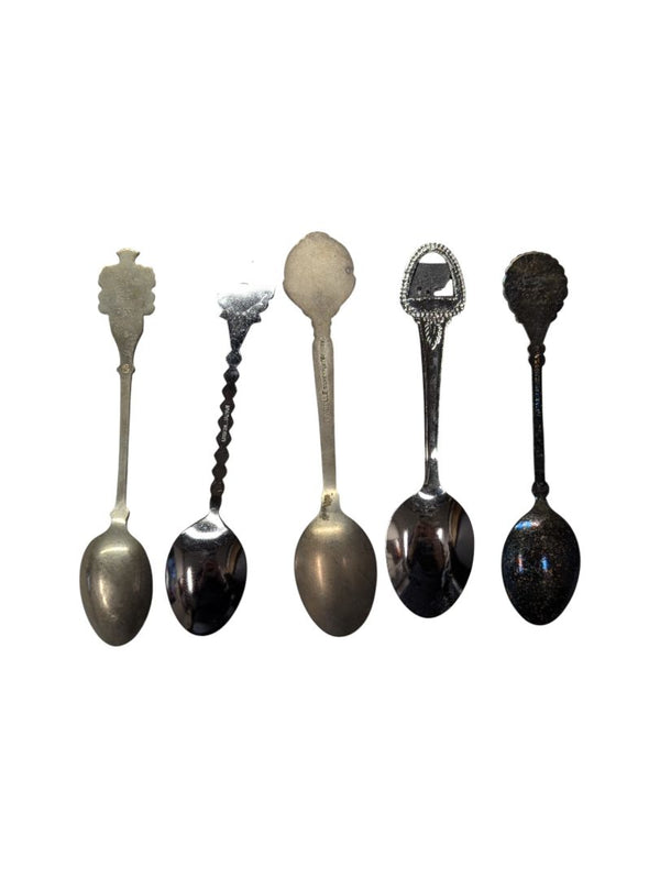 Vintage Teaspoons (locations, set of 5)