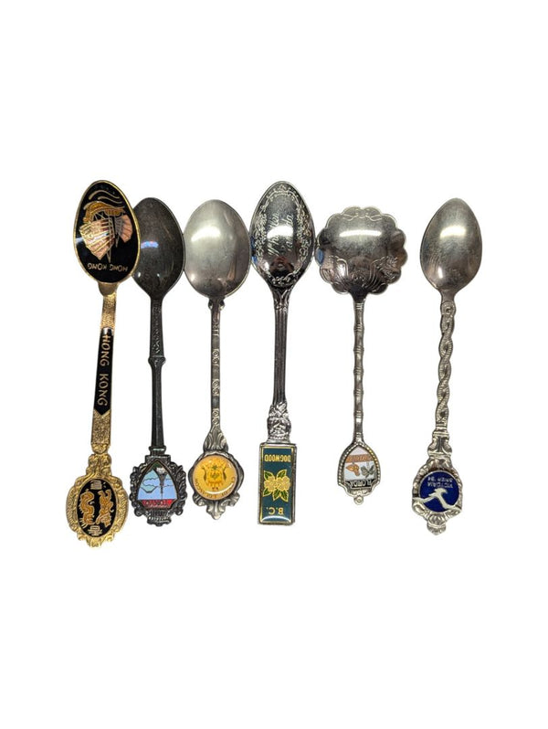 Vintage Teaspoons (locations, set of 6)