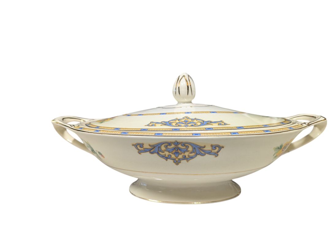 J&G Meakin England Plate, Gravy Bowl and Serving Dish w/ Lid (set of 4)