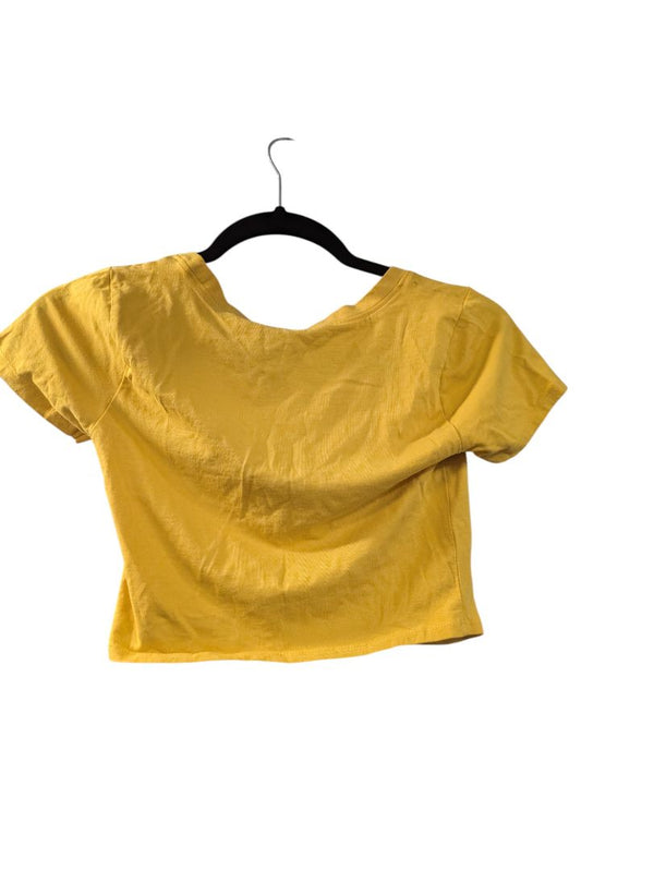 Fashion Nova Women's Yellow Fashion Nova Crop Top (S)