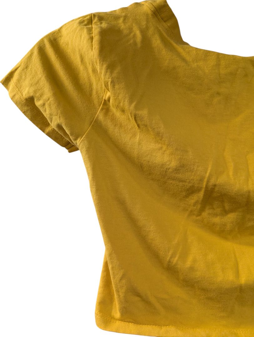 Fashion Nova Women's Yellow Fashion Nova Crop Top (S)