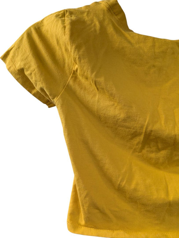 Fashion Nova Women's Yellow Fashion Nova Crop Top (S)