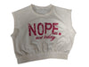 Letter Print Crop Top