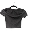 Black Fashion Nova Women's Crop Top (S)