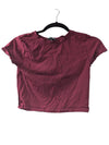 Burgundy Women's Fashion Nova Crop Top (S)
