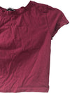 Burgundy Women's Fashion Nova Crop Top (S)