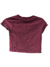 Burgundy Women's Fashion Nova Crop Top (S)