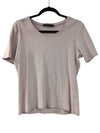 Ribbed Pink Short Sleeve T-Shirt (L) Clothing