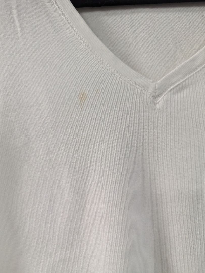 White V-neck T-shirt Ralph Lauren Size L
