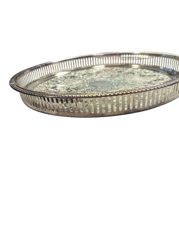 EP Copper Victorian Round Serving Tray