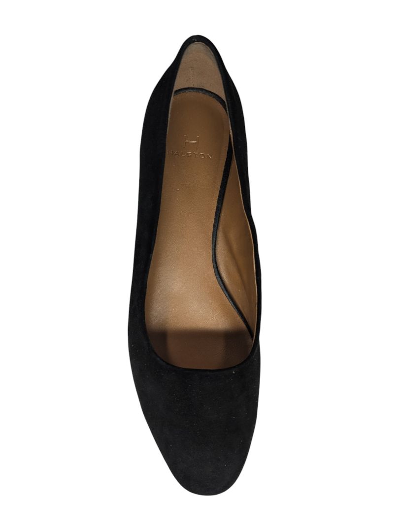 Black Ballet Flat Halston 10.5 ''