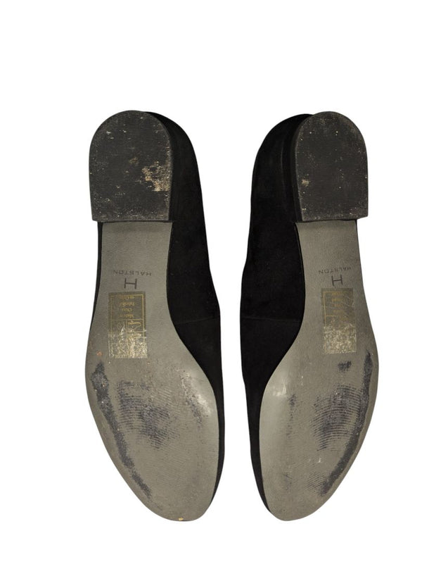 Black Ballet Flat Halston 10.5 ''