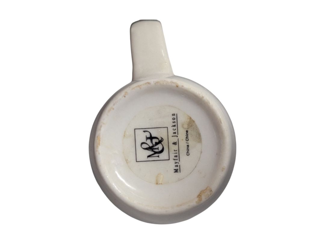 White Ceramic Mugs Mayfair&Jackson (set of 4)