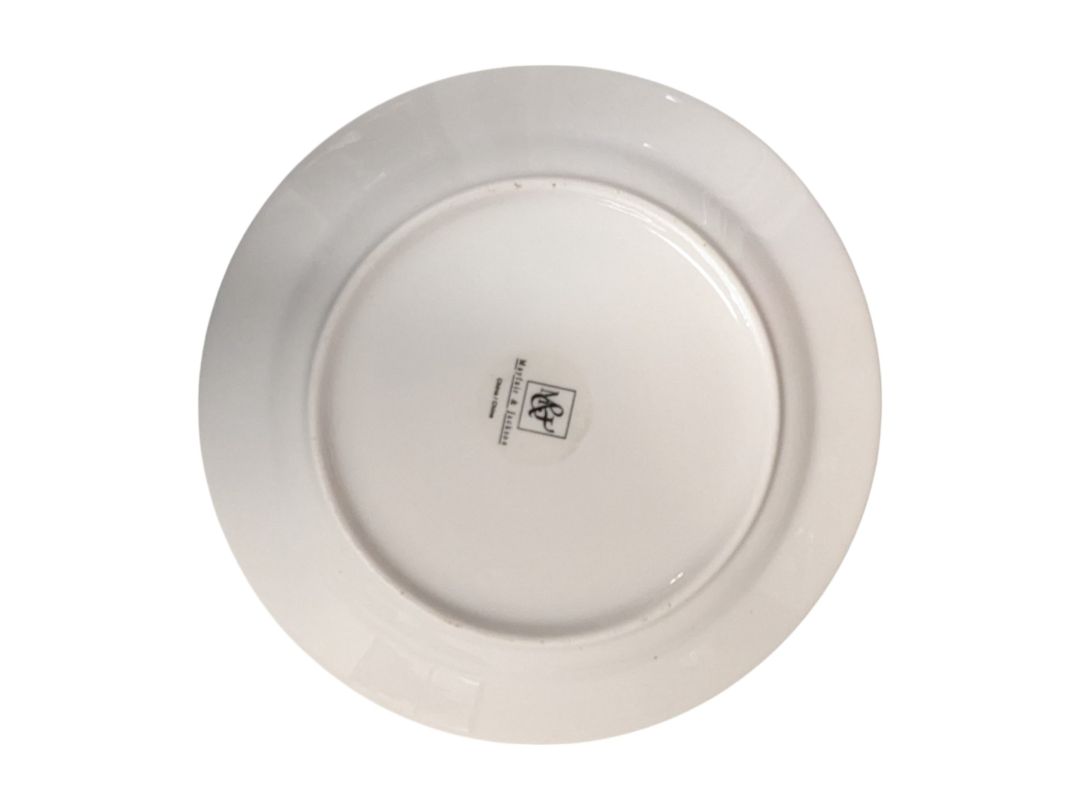 White Ceramic Plate Set Mayfair&Jackson (set of 16)