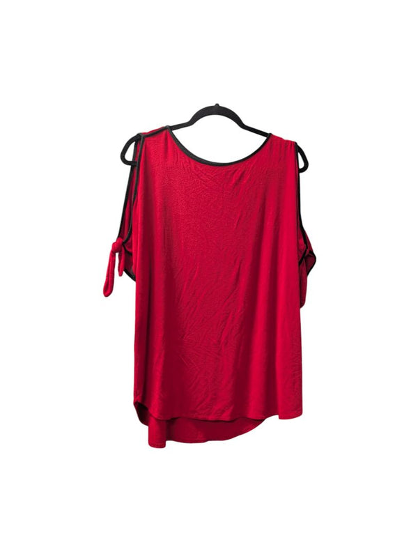Red Shoulder Off Shirt Nygard Size XS