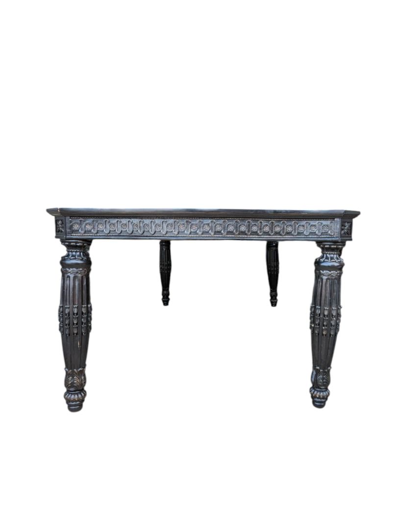 Large Black Victorian Dining Table